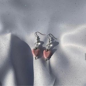 heart earrings<3